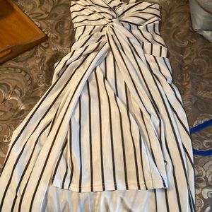 Halter Pine stripe Dress FITTED!